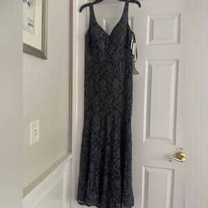 Long formal dress.